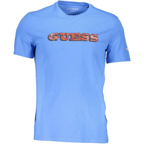 GUESS JEANS MEN'S SHORT SLEEVE T-SHIRT BLUE slika 1