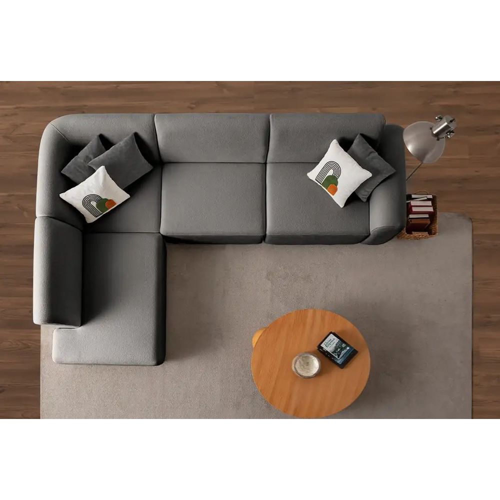 Ugaona Sofa S-Loft Lijeva - boja: antracit slika 5