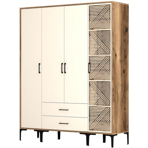 Kumsal STP - Walnut, Cream Walnut
Cream Wardrobe slika 5