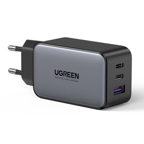 Kućni punjač UGREEN, 65W, USB-A+2xUSB-C, crni slika 1