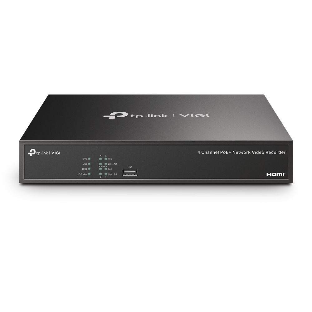 TP-Link VIGI NVR1004H-4P 4-kanalni PoE mrežni video snimač slika 1