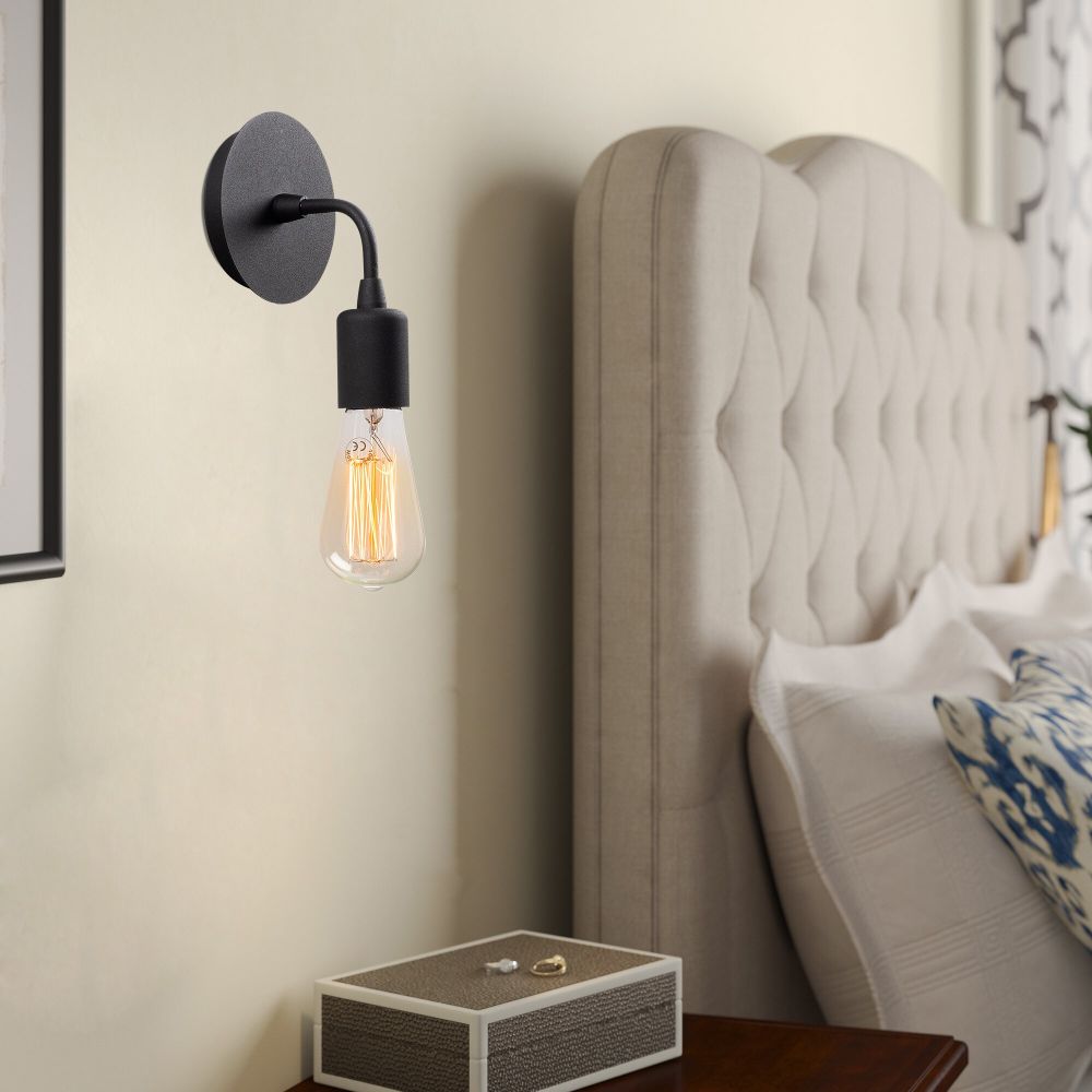 Zidna lampa Harput - N-1322 u crnoj boji slika 1