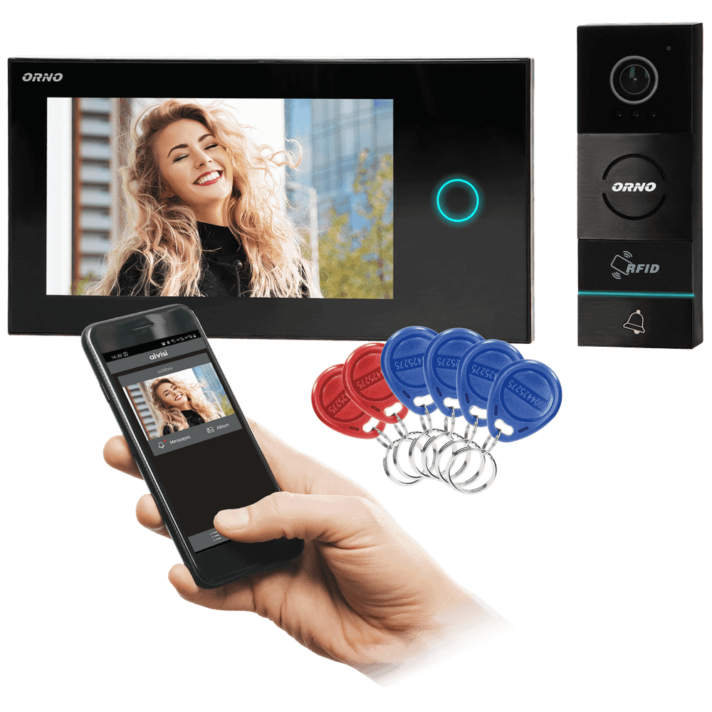 Orno Video interfon 7", set, Appos - OR-VID-WI-1068/B slika 1