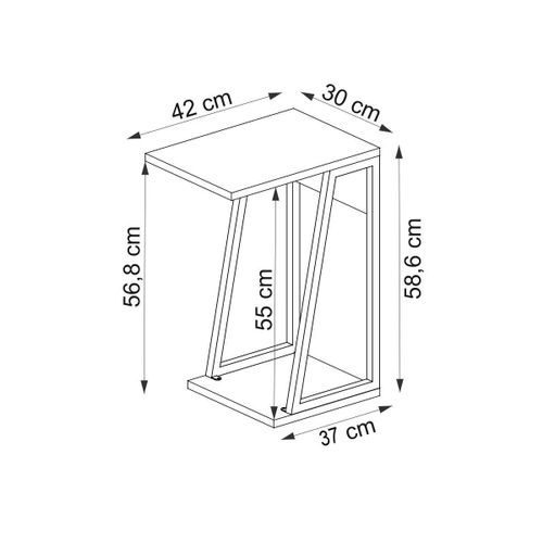 Lissa - White Sapphire
White Side Table slika 6