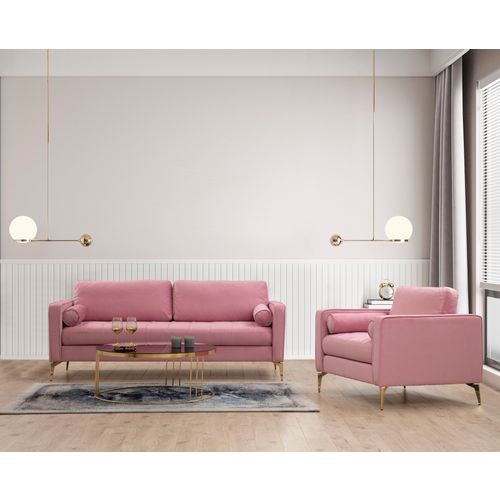 Atelier Del Sofa Fotelja, Prljavo roza, Rome - Rose slika 3