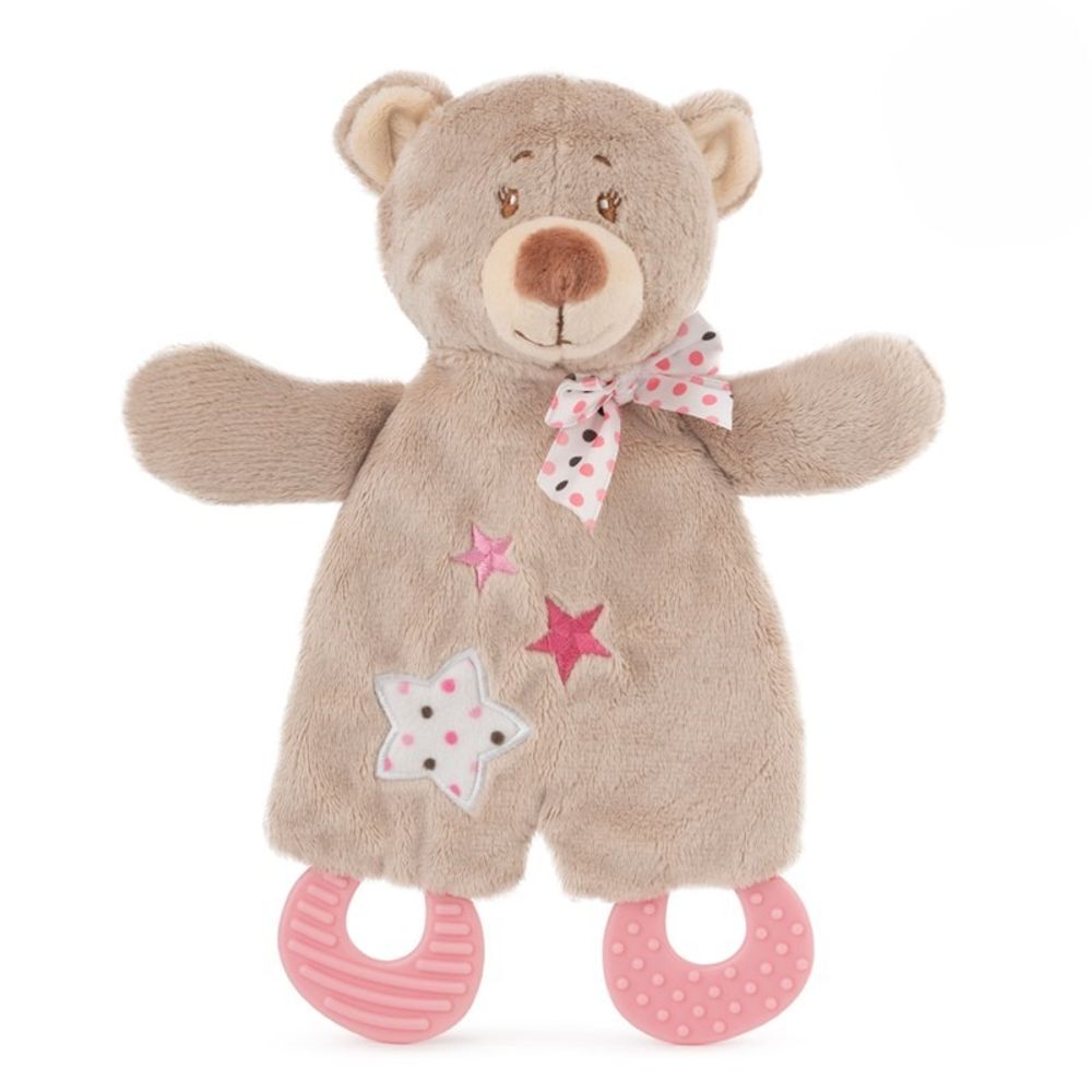 Amek Plišana tješilica Medo 23cm, Pink slika 1