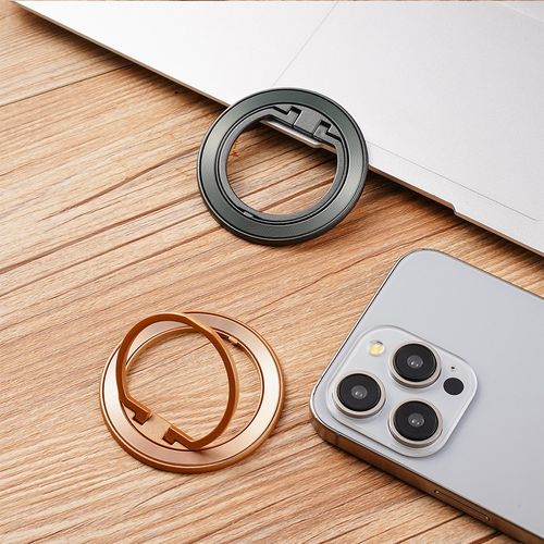 Techsuit – MagSafe telefonski prsten (MPR2) – Okrugli oblik- aluminijska legura – zlatna slika 2