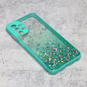 Maska Frame Glitter za Samsung A135F Galaxy A13 4G mint