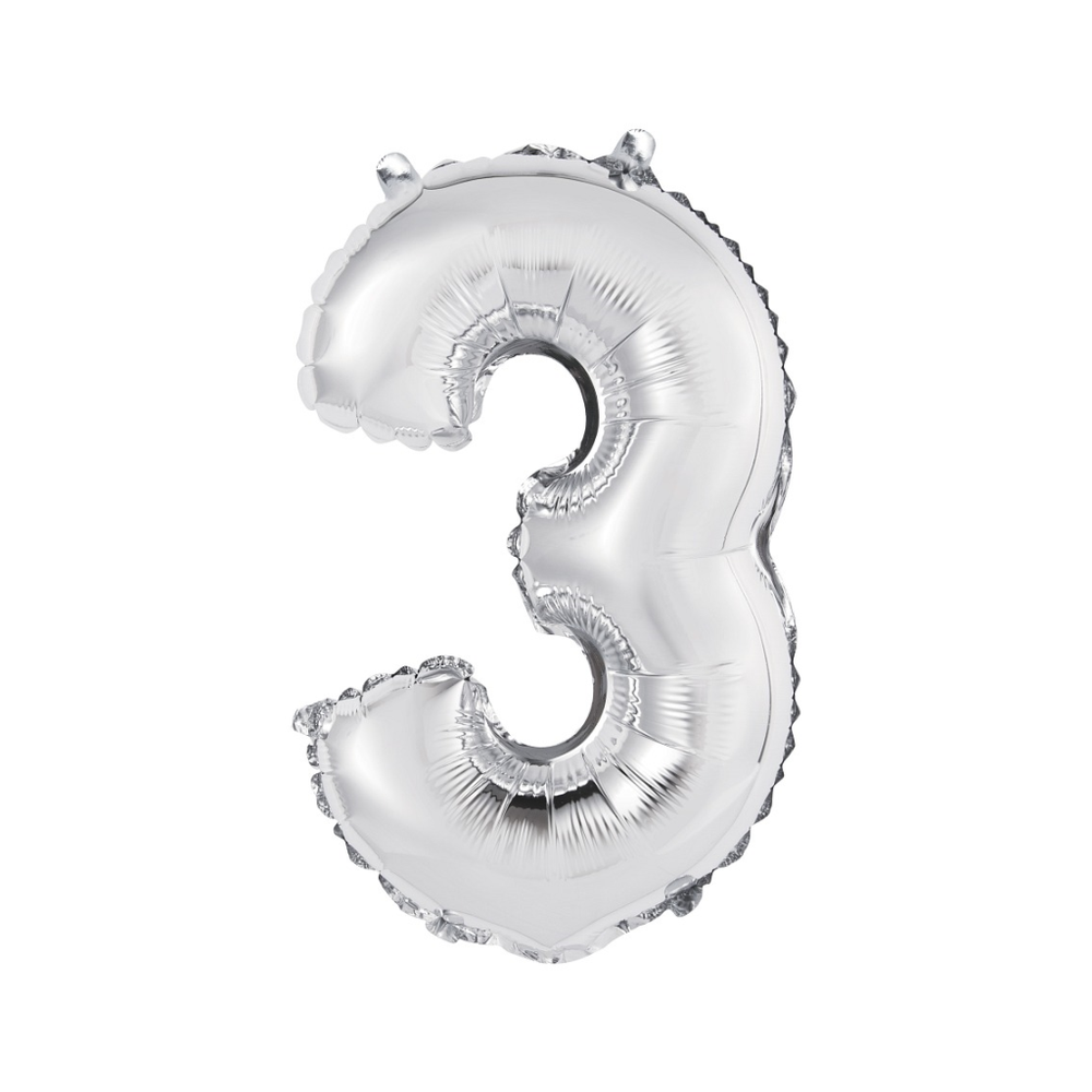 FG-C35S3 Folijski balon 3 Silver 35cm slika 1