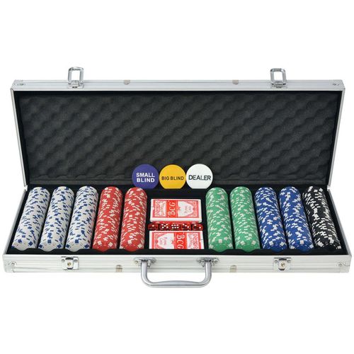 Set za Poker s 500 Žetona Aluminijum slika 2