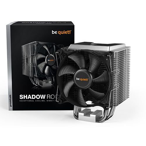 be quiet! BK004 Shadow Rock 3 [with LGA-1700 Mounting Kit], Impressive cooling performance of 190W TDP, Decoupled Shadow Wings 2 120mm PWM high-speed fan 24.4dB(A) slika 3