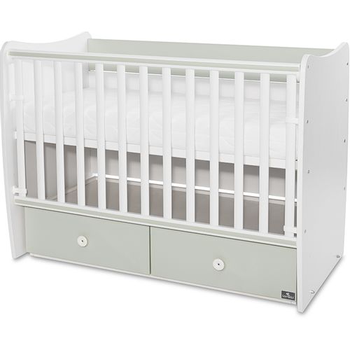 LORELLI MATRIX Modularni krevetić 4in1 s Mehanizmom  White/Milky Green 120x60 cm  slika 3