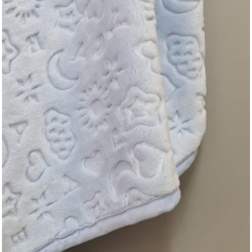 Ćebe Cotton box Emboss baby blanket- Mavi  slika 2