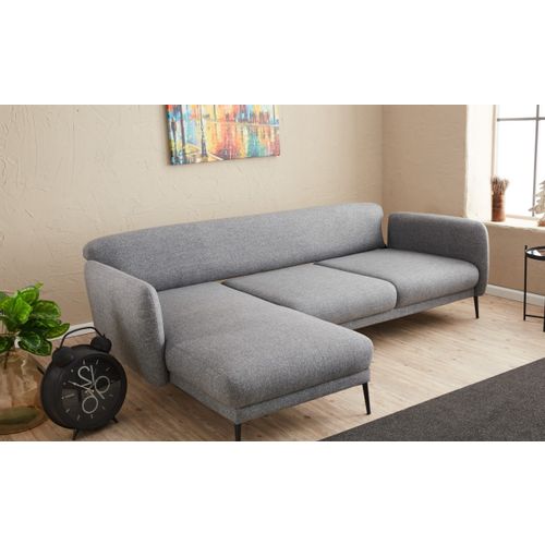 Atelier Del Sofa Kutna garnitura na razvlačenje, Sivo, Venus L - Grey slika 4