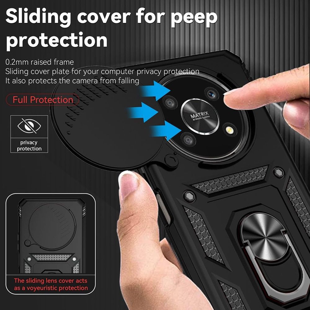 Techsuit – serija CamShield zaštitna maskica za Honor Magic8 Lite – crna slika 4
