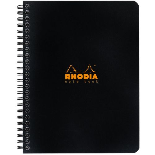 Clairefontaine bilježnica Rhodia classic A5+ 80gr 80L, crna, karo slika 1