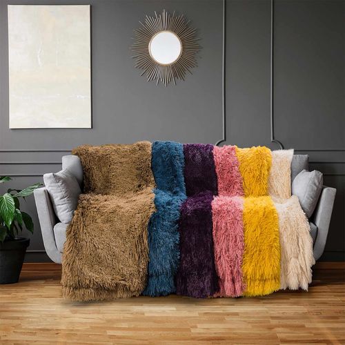 Dekorativni pokrivač Vitapur Fluffy beige 130x200 cm slika 4