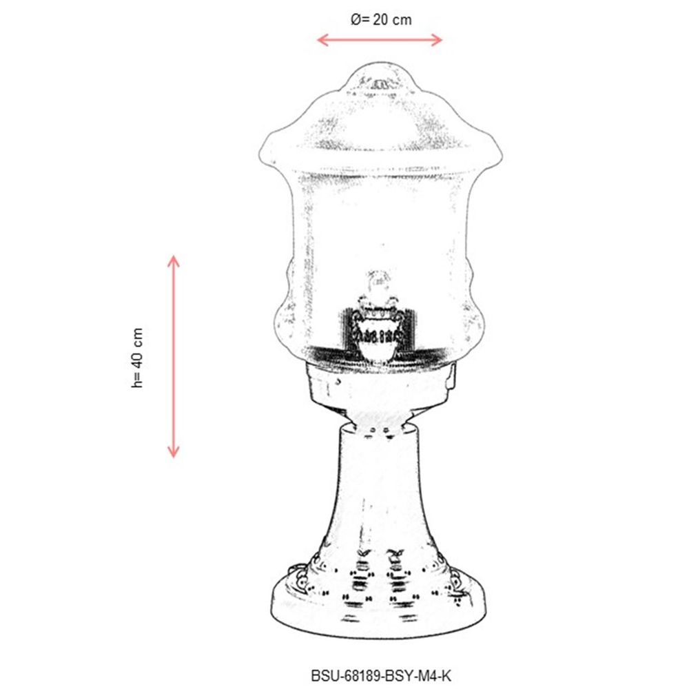 BSU-68189-BSY-M4-K Crna Spoljašnja Zidna Lampa slika 3