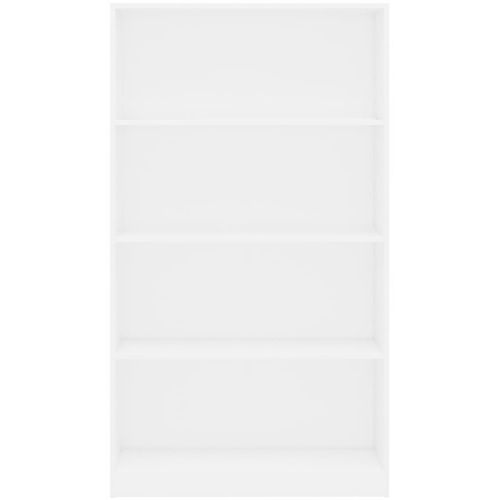 Ormarić za knjige s 4 razine bijeli 80 x 24 x 142 cm drveni slika 10