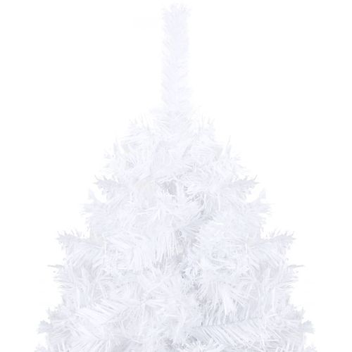 Umjetno božićno drvce LED s gustim granama bijelo 210 cm slika 13