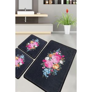 Colourful Cotton Set kupaonskih prostirki (3 komada) Blomst