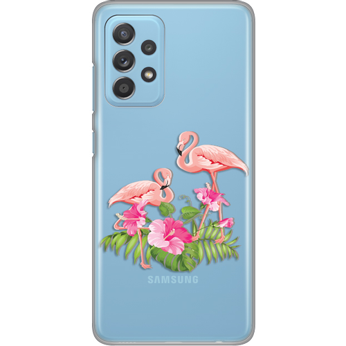 Maska Silikonska Print Skin za Samsung A536B Galaxy A53 5G Flamingo slika 1
