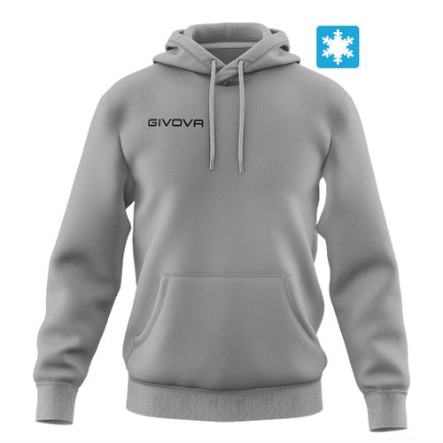 Givova muška dukserica/hoodie Con Cappuccio New Grigio slika 1