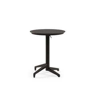 Masa Moon Ø60 V2 F - Black Black Folding Table