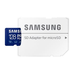 Samsung Memorijska kartica PRO PLUS MicroSDXC 128GB U3 Blue + SDXC Adapter MB-MD128SB