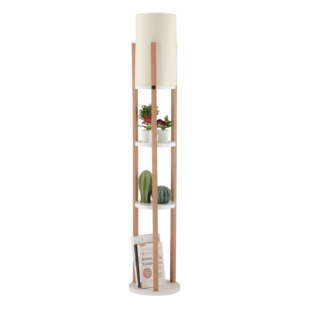 Circle Nora - Bijela Prirodna Stajaća Lampa slika 2