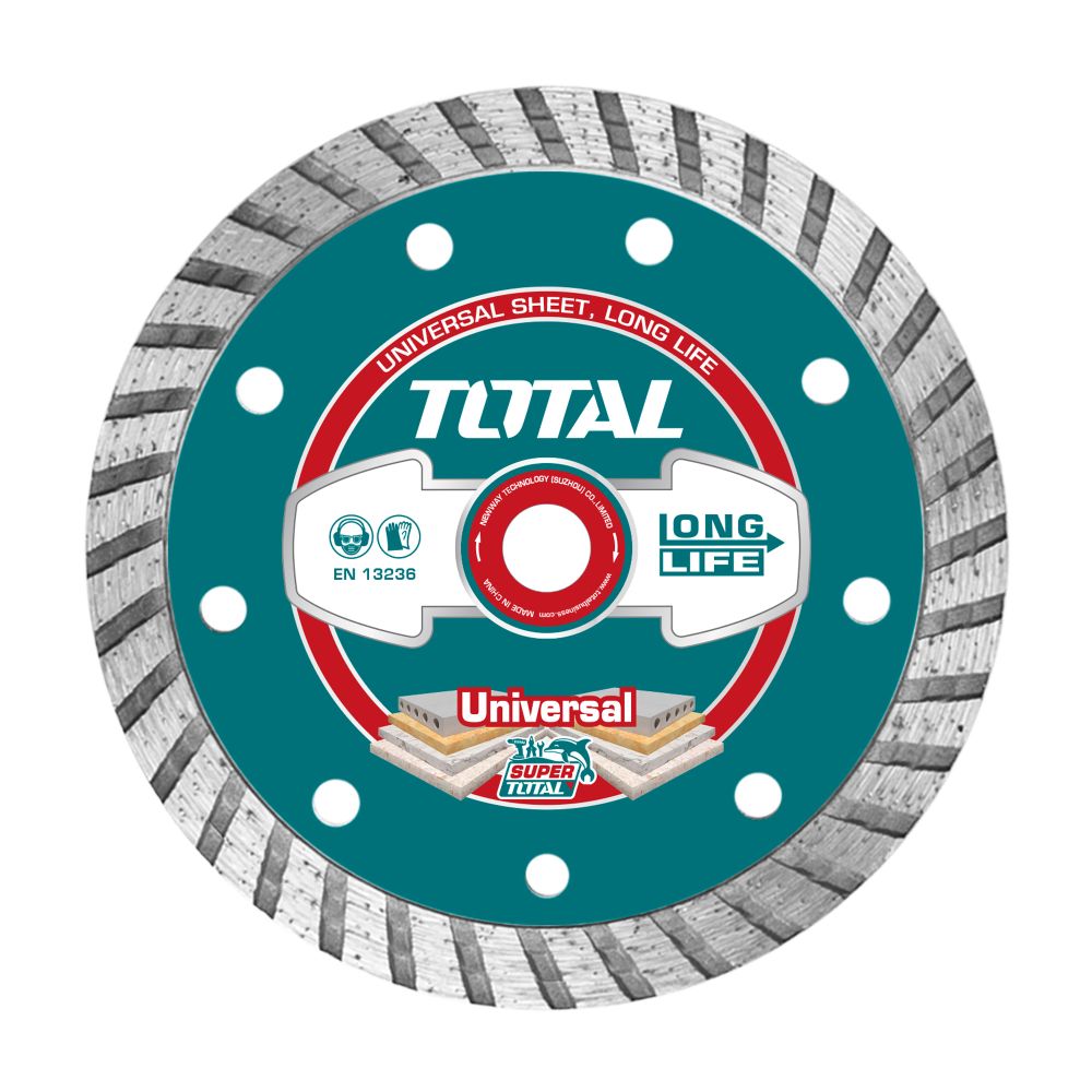 TOTAL Turbo dijamantna rezna ploča 125(5)X22mm / 10mm (TAC2131253) slika 1