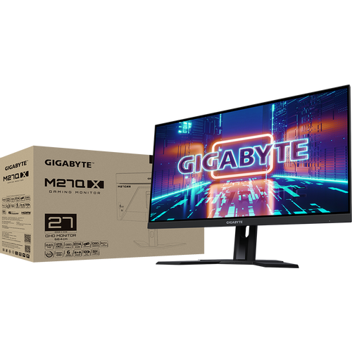 GIGABYTE 27” M27Q X-EU 240Hz QHD 2560x1440, SuperSpeed IPS, AMD FreeSync Premium, 10-bit color, 92% DCI-P3, HIGH BIT RATE 3, KVM, Flicker-Free, Low Blue Light, DisplayHDR 400 slika 3
