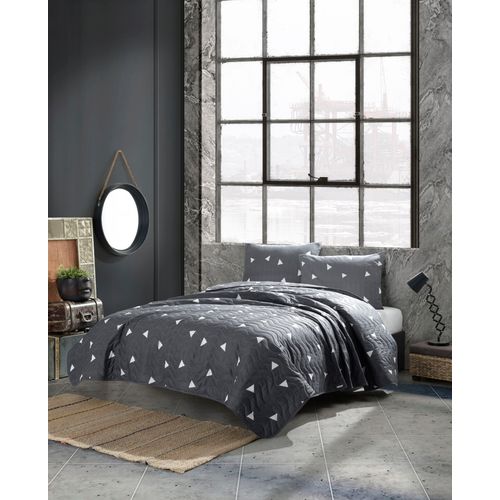 Üçgen - Grey Grey
White Double Bedspread Set slika 1