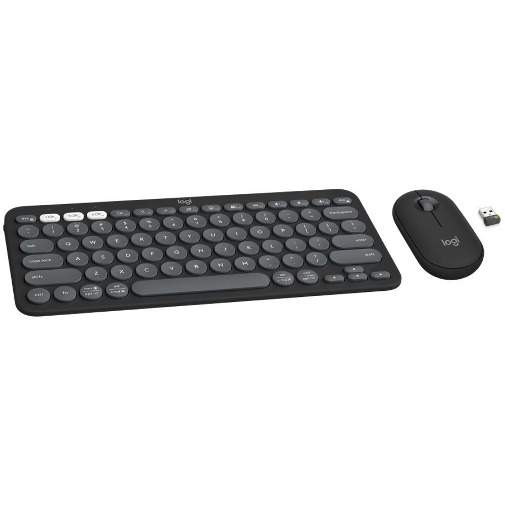 LOGITECH Pebble 2 Bluetooth tastatura i miš, crna slika 1