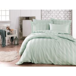 Wafel - Sea Green Sea Green Exclusive Satin Double Quilt Cover Set