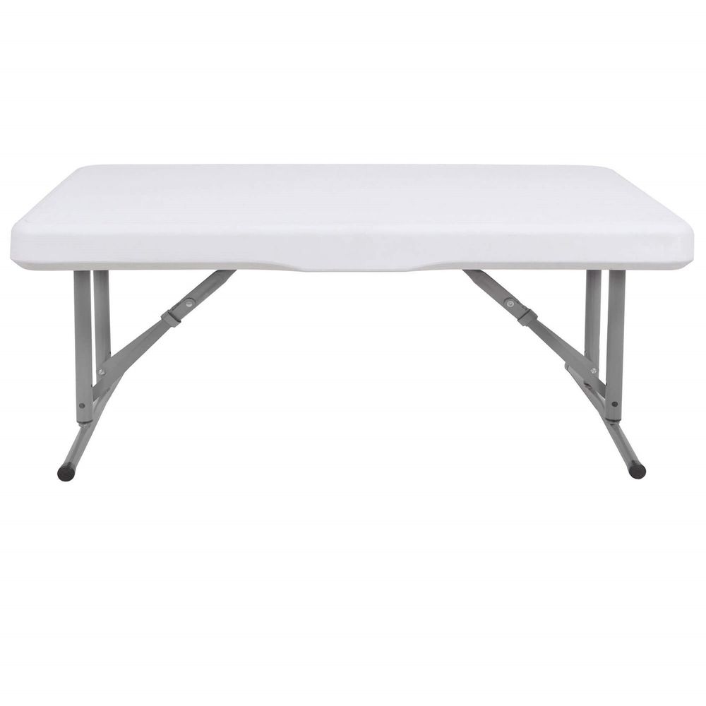Set za catering stol + klupe 105 x 65 x 69 cm bijeli slika 8