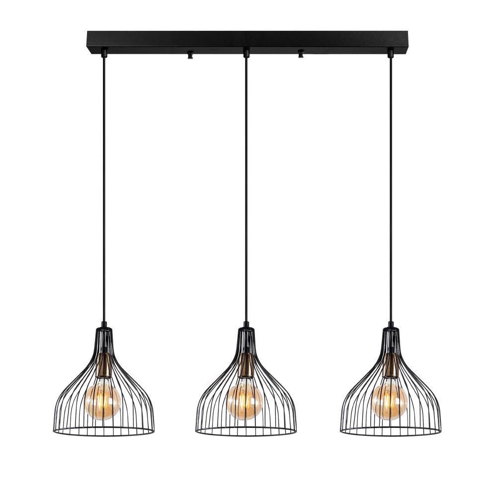 Antikni Luster CAFU-11565-1 u Crnoj Boji slika 5