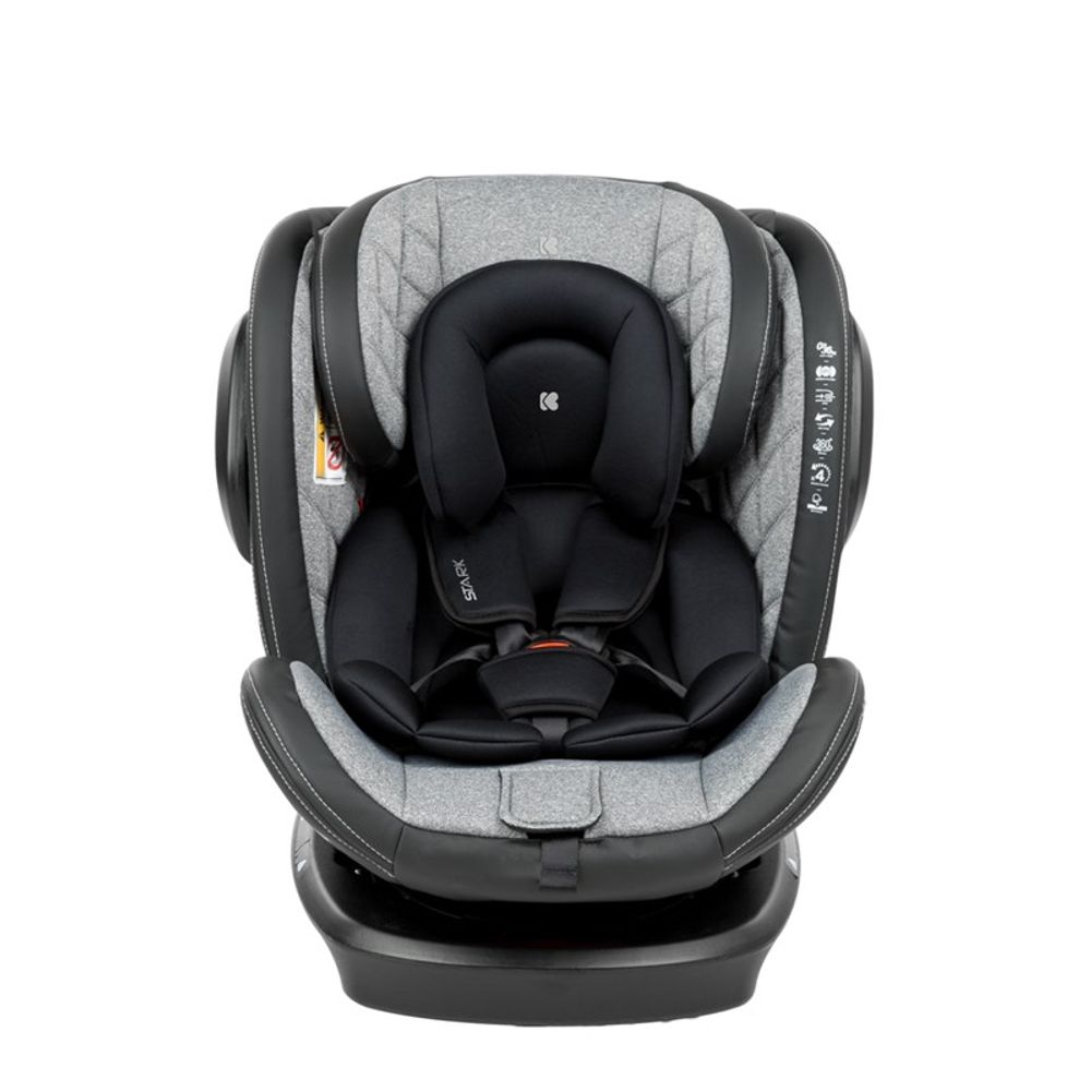 Kikka Boo Rotirajuća autosjedalica Stark 0-36kg Isofix Light Grey slika 2