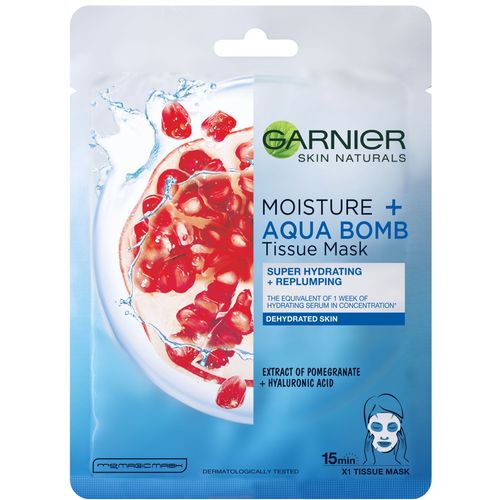 Garnier Skin Naturals Tissue Mask Moisture  + Aqua Bomb Maska za lice u maramici za super hidrataciju  slika 1