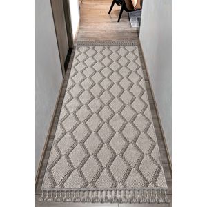 Beverly 2263 Sivi Tepih za Hodnik 160 x 500 cm