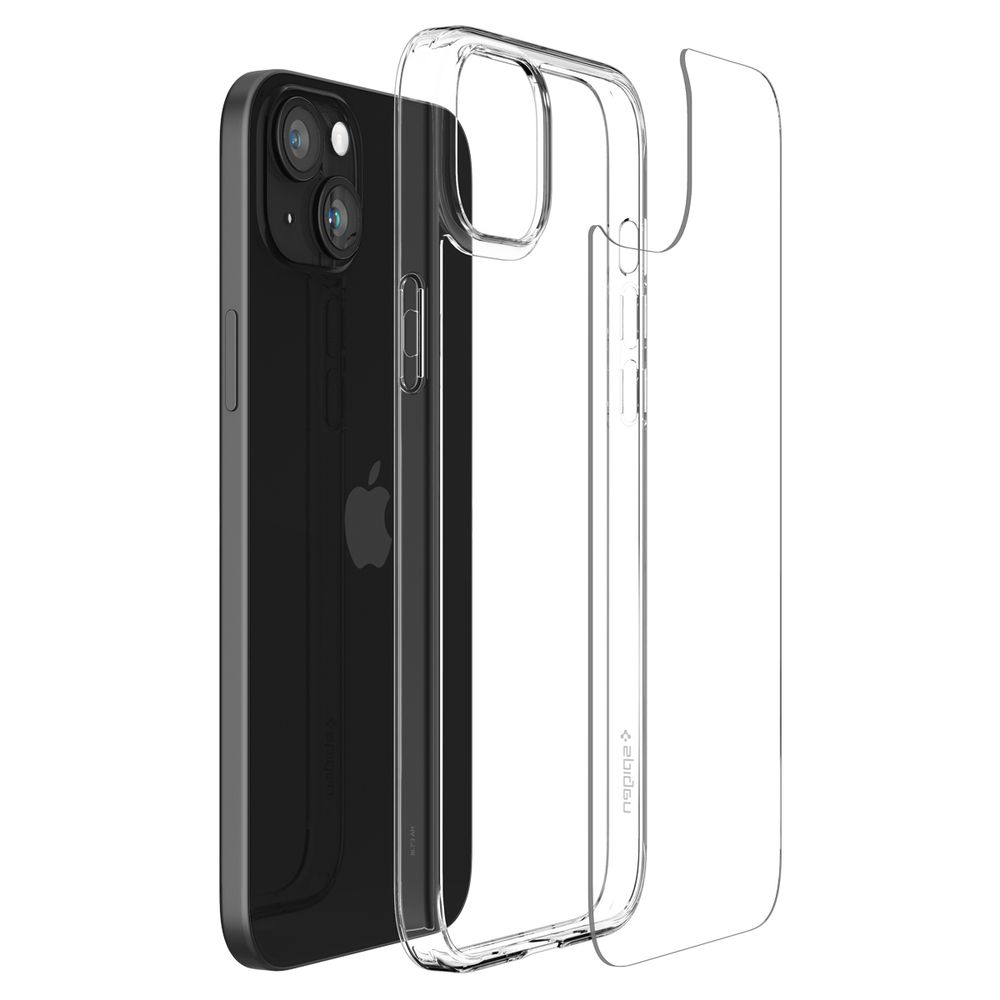 Spigen Air Skin Hybrid, crystal clear - iPhone 15 slika 9