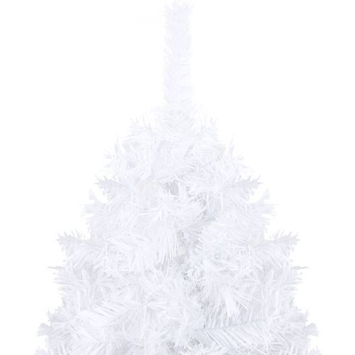 Umjetno božićno drvce s gustim granama bijelo 180 cm PVC slika 8