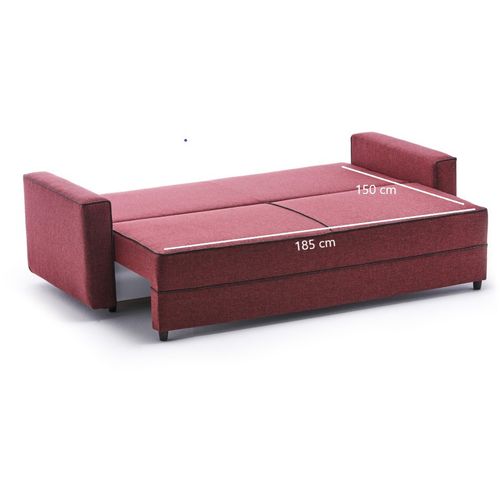 Atelier Del Sofa Trosjed na razvlačenje, Bordo crvena, Ece - Claret Red slika 10