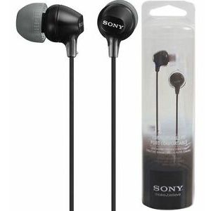 Sony slušalice EX-15 crne,In-Ear, mikrofon