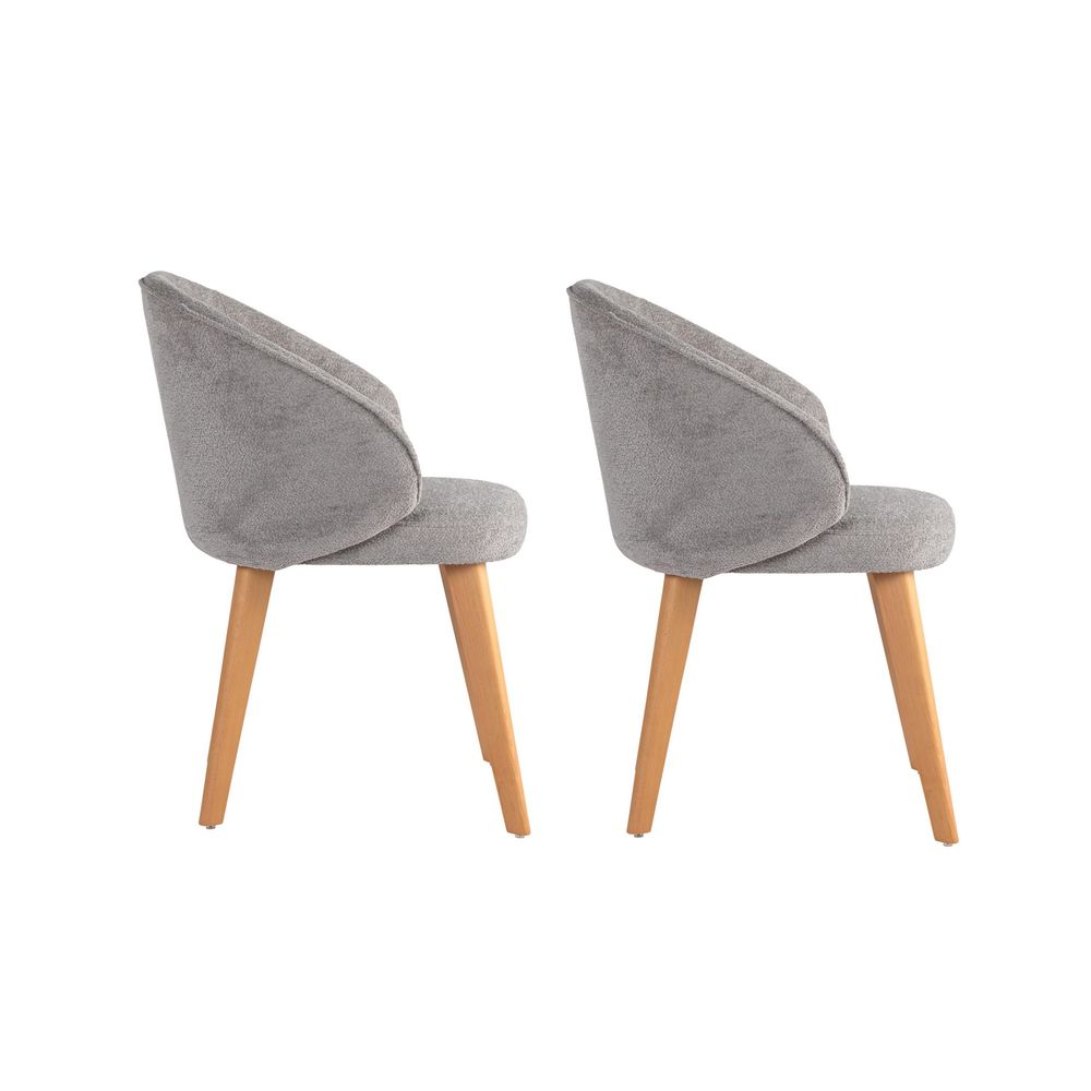 Bentley - Sivi, Svijetli Hrast - Set Stolica (2 Komada) slika 3