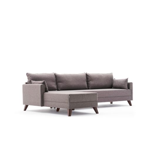 Atelier Del Sofa Kutna garnitura, Smeđa, Bella Corner Sofa Left - Brown slika 6