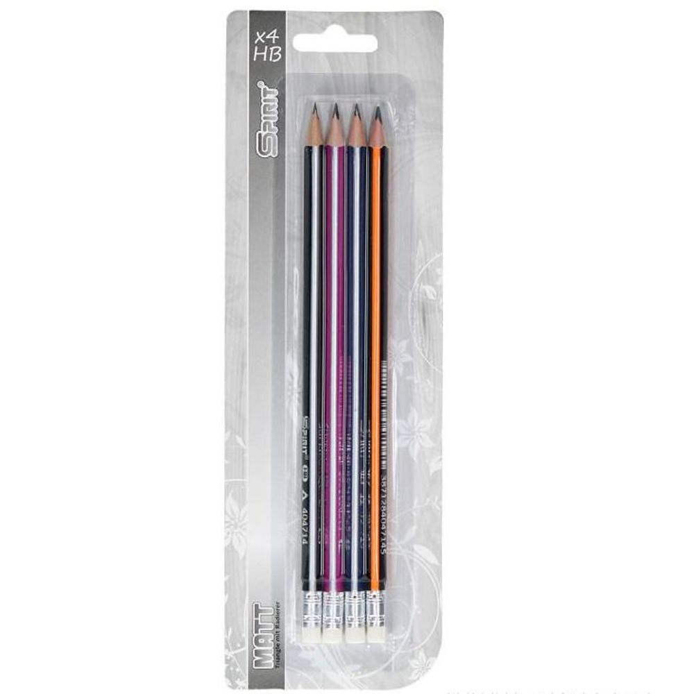 Spirit of Lifestyle Drvena Olovka Matt Triangle 4/1, Blister slika 1