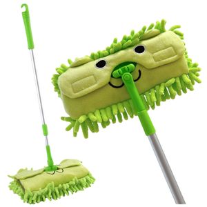 Dječji mop s teleskopskom ručkom, boja životinjskog zelenog