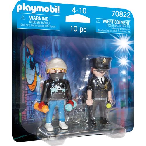 PLAYMOBIL POLICAJCI I ULIČNI UMJETNIK 70822 slika 1