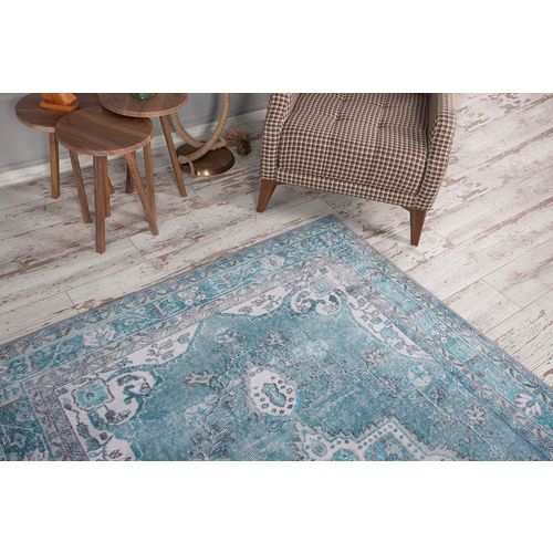 Blues Chenille - Green AL 158  Multicolor Carpet (140 x 190) slika 1